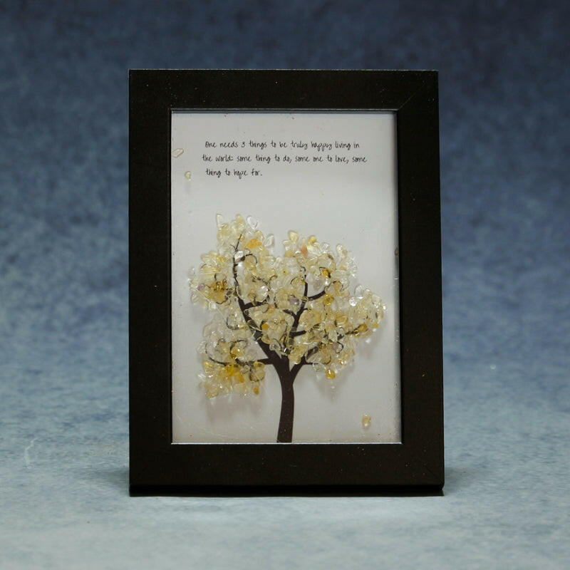 Citrine dec Frame Attract Wealth