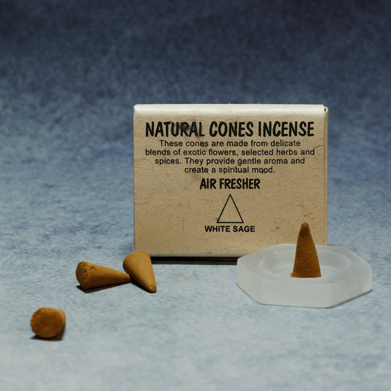 Nepalese handmade white Sage Tower Incense