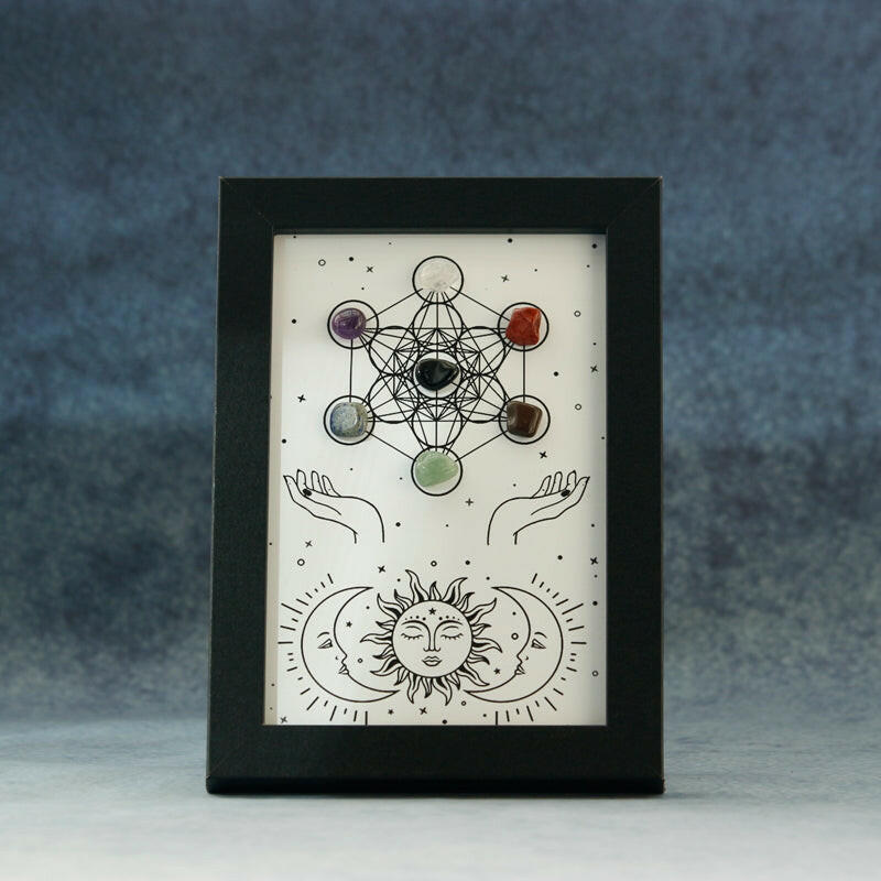 Seven Chakras Meditation Decor Picture Frame