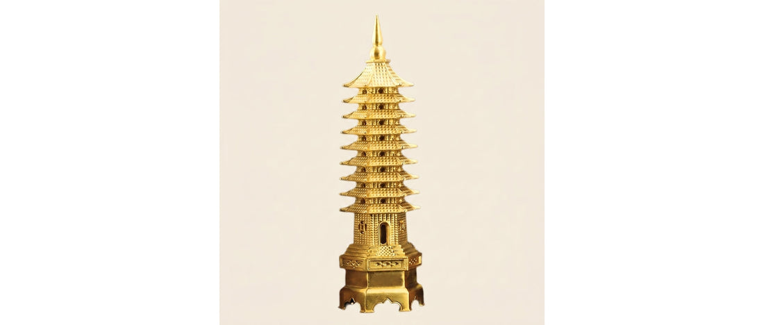 Brass Wenchang Pagoda — academic and career luck activator