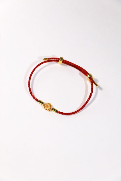 Red String Protection Bracelet — 12 Daoist Designs (Adjustable) - Healing Crystwinity