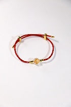 Red String Protection Bracelet — 12 Daoist Designs (Adjustable) - Healing Crystwinity