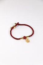 Red String Protection Bracelet — 12 Daoist Designs (Adjustable) - Healing Crystwinity