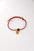 Red String Protection Bracelet — 12 Daoist Designs (Adjustable) - Healing Crystwinity