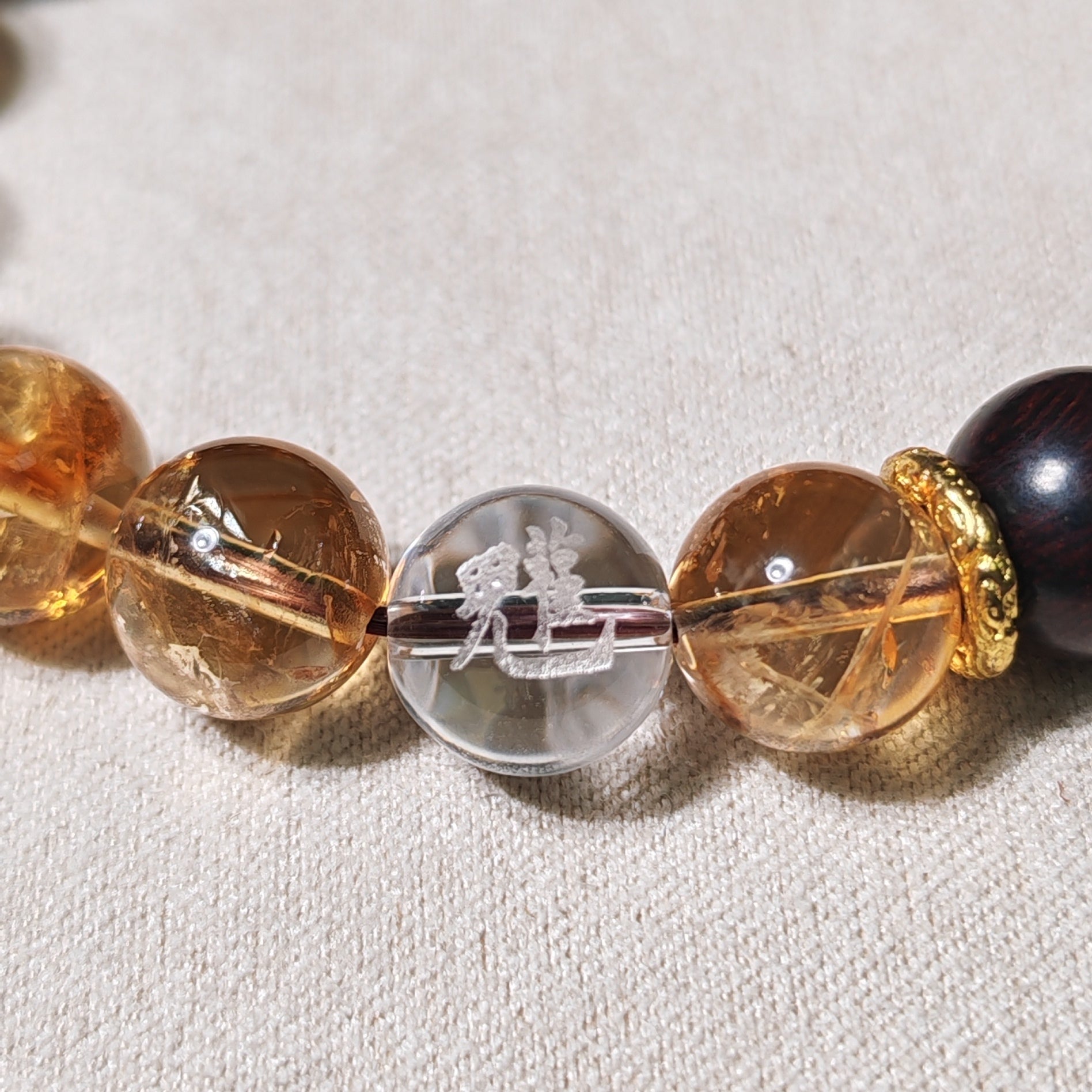 Ben Ming Star Bracelet (Daoist Bei Dou Seven Stars × 12 Zodiacs) - Healing Crystwinity