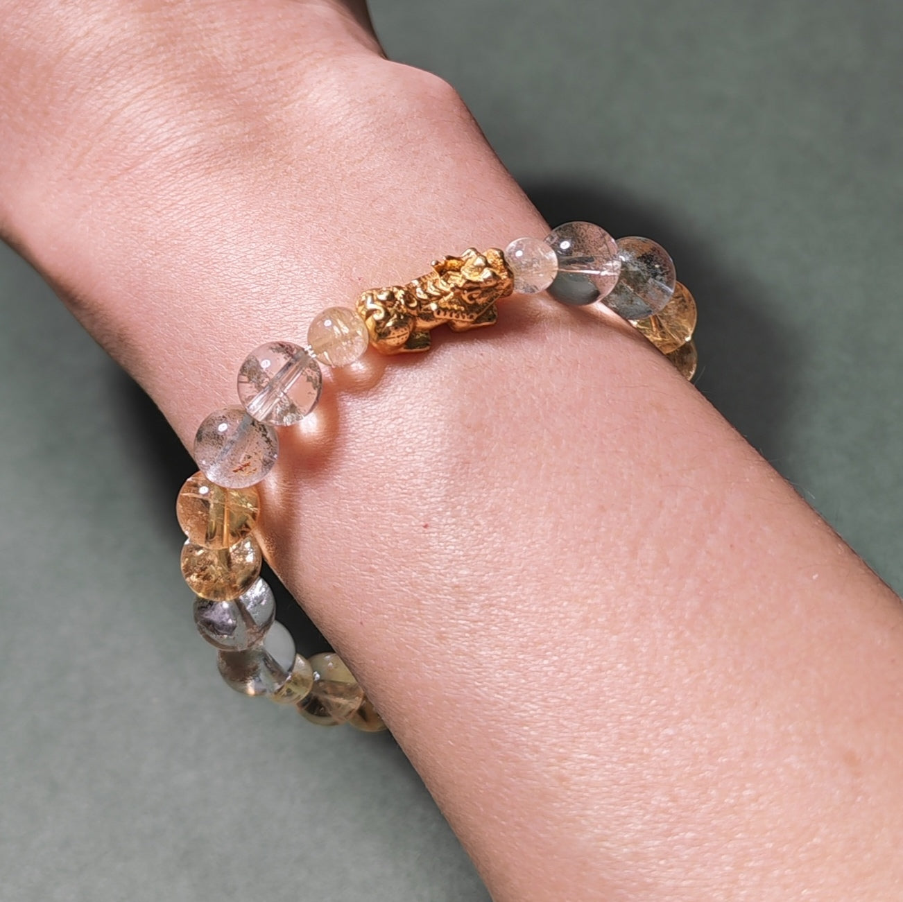 Daoist Wealth Bracelet Collection — Pixiu, Five Gods of Wealth & Moyu Jade - Healing Crystwinity