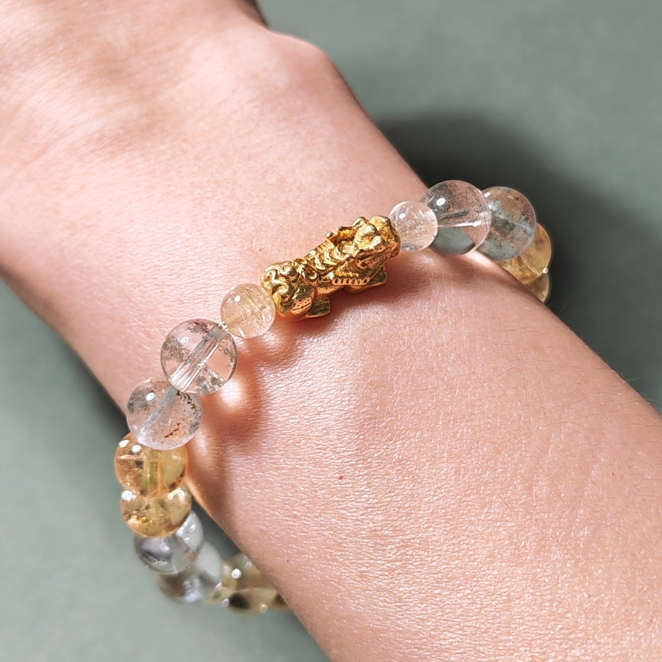 Daoist Wealth Bracelet Collection — Pixiu, Five Gods of Wealth & Moyu Jade - Healing Crystwinity