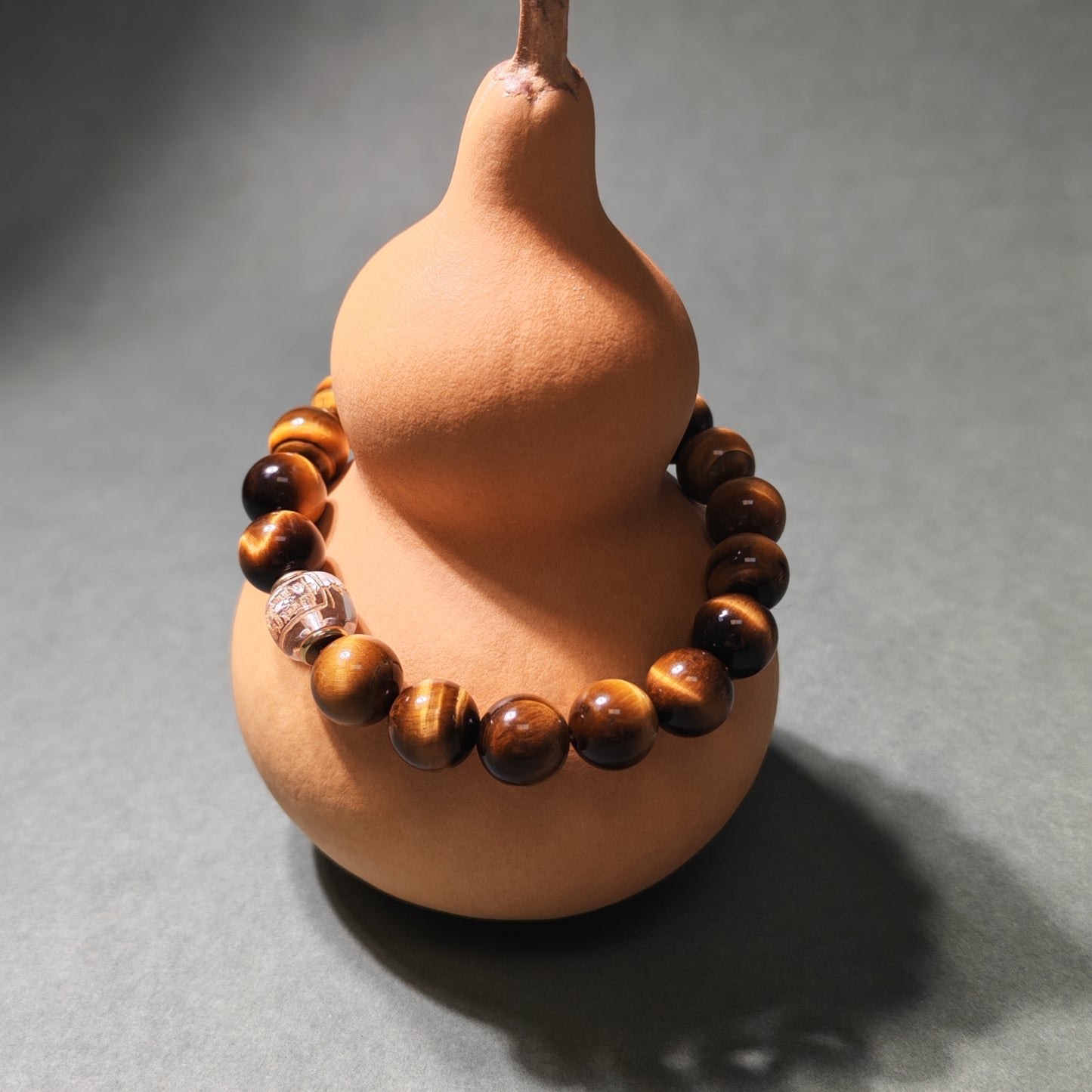 Career Success Wenchang Bracelet — Tiger Eye or Green Phantom Quartz - Healing Crystwinity