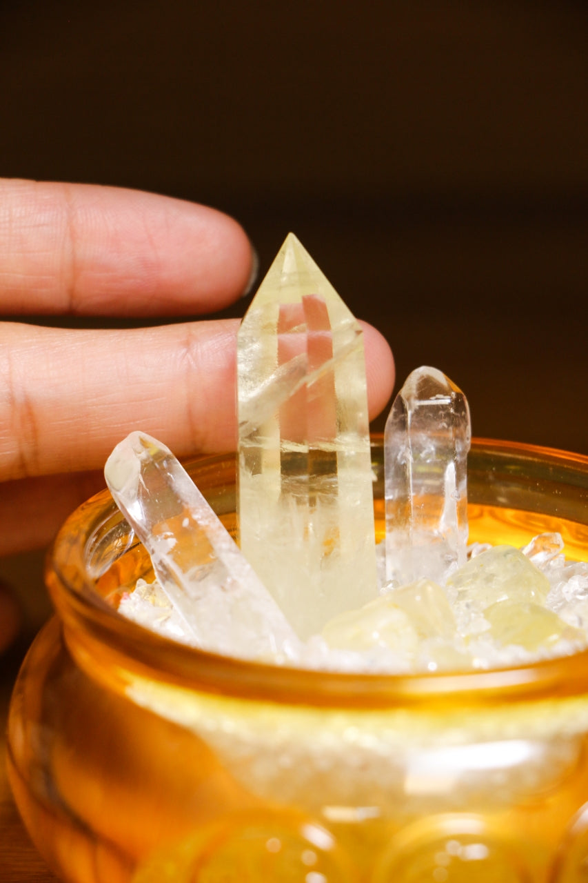 Crystal Treasure Basin Wealth Grid – Feng Shui Abundance & Prosperity Crystal Set - Healing Crystwinity