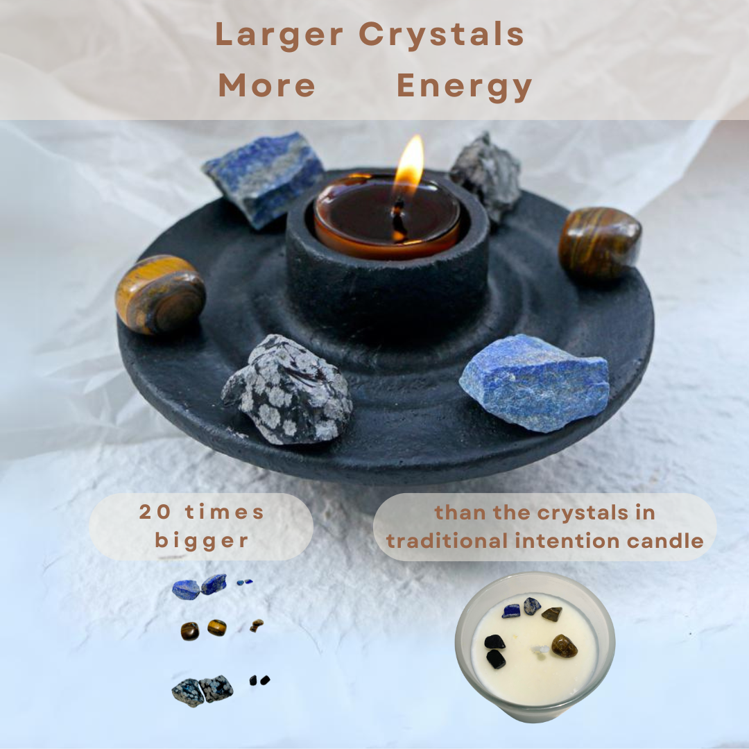 Crystal Grid Intention Candle