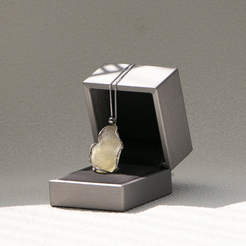 Libyan desert glass pendant