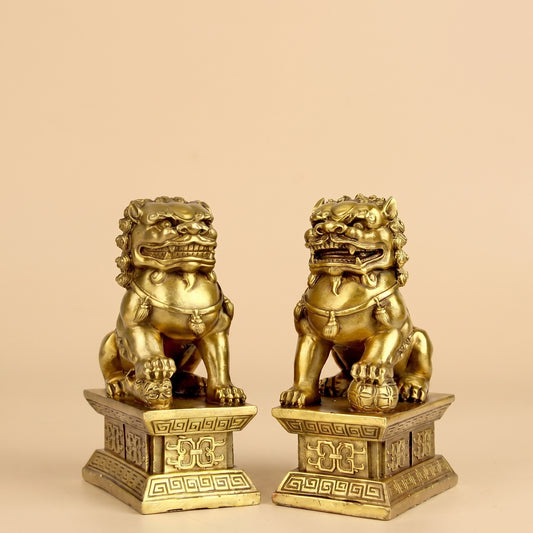 Beijing Palace Guardian Lion Pair (北京宫门狮) – view 1